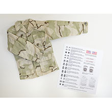 1:6 Scale U.S. Modern BDU Slim Jacket (Greneric Version) with Full Rank Sticker Patches